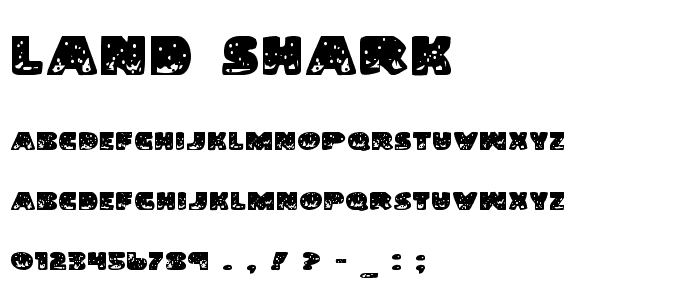 Land Shark font